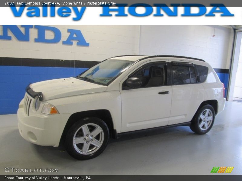 Stone White / Pastel Slate Gray 2007 Jeep Compass Sport 4x4