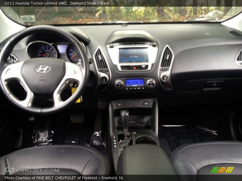 Diamond Silver / Black 2011 Hyundai Tucson Limited AWD