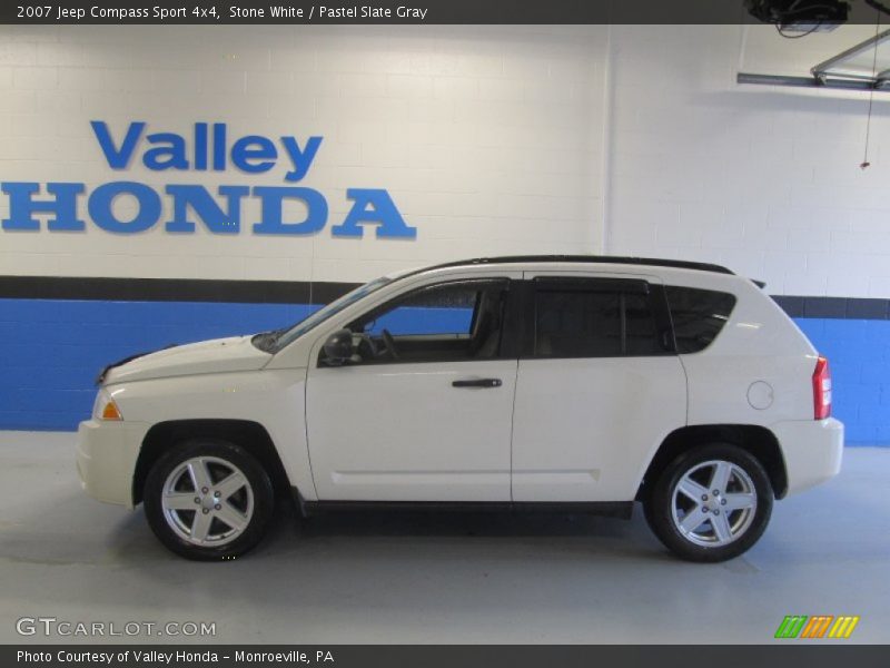 Stone White / Pastel Slate Gray 2007 Jeep Compass Sport 4x4