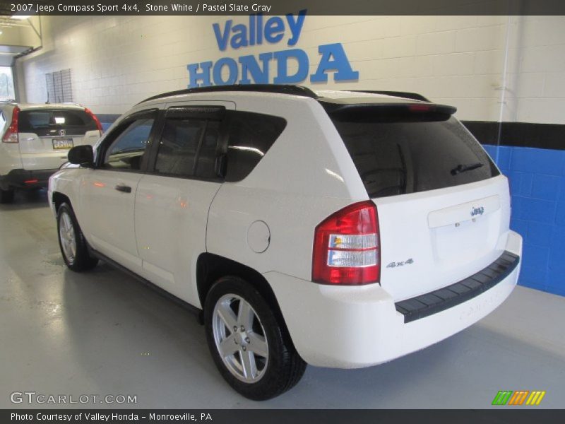 Stone White / Pastel Slate Gray 2007 Jeep Compass Sport 4x4