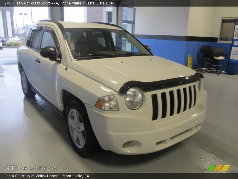Stone White / Pastel Slate Gray 2007 Jeep Compass Sport 4x4