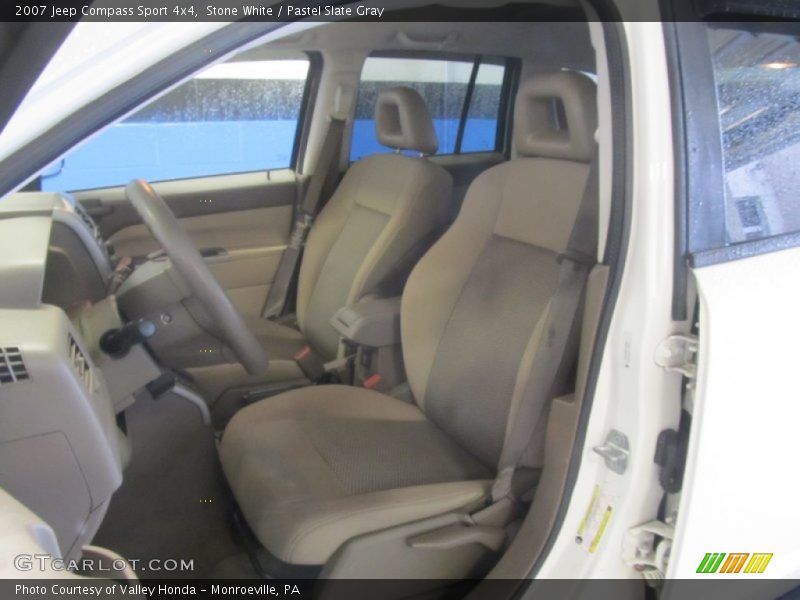 Stone White / Pastel Slate Gray 2007 Jeep Compass Sport 4x4
