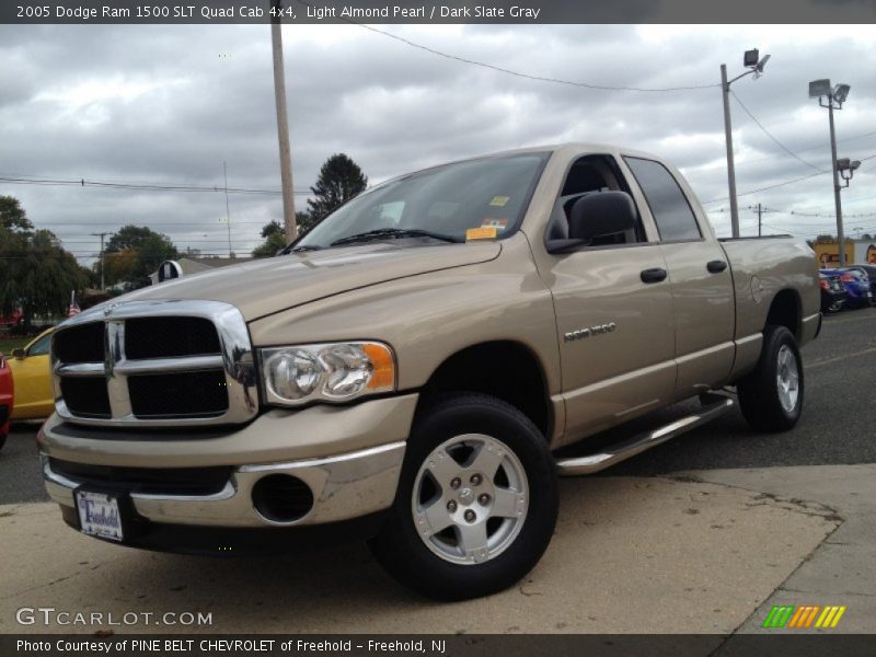 Light Almond Pearl / Dark Slate Gray 2005 Dodge Ram 1500 SLT Quad Cab 4x4