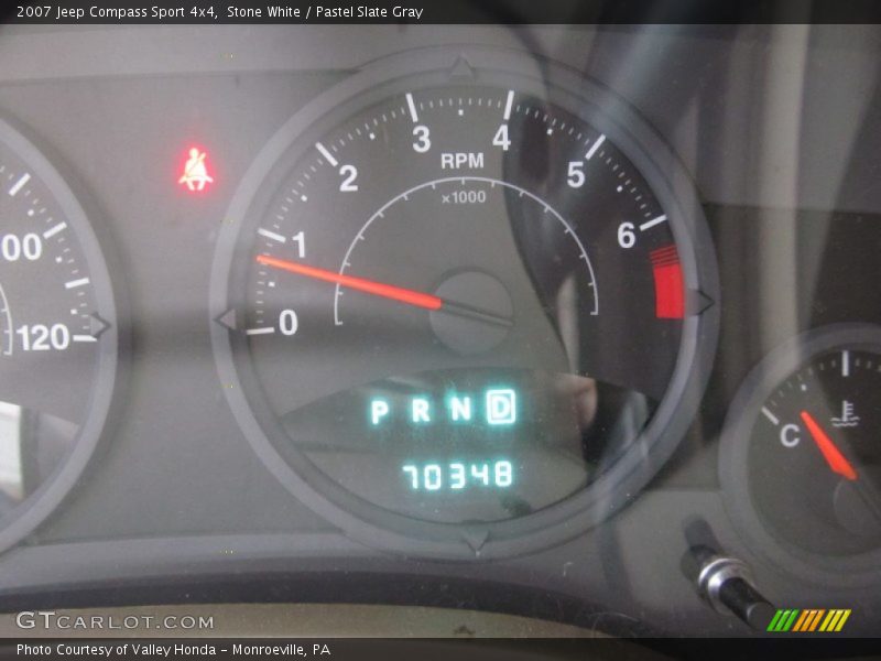 Stone White / Pastel Slate Gray 2007 Jeep Compass Sport 4x4