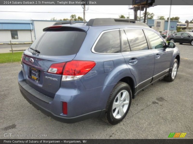 Twilight Blue Metallic / Black 2014 Subaru Outback 2.5i Premium