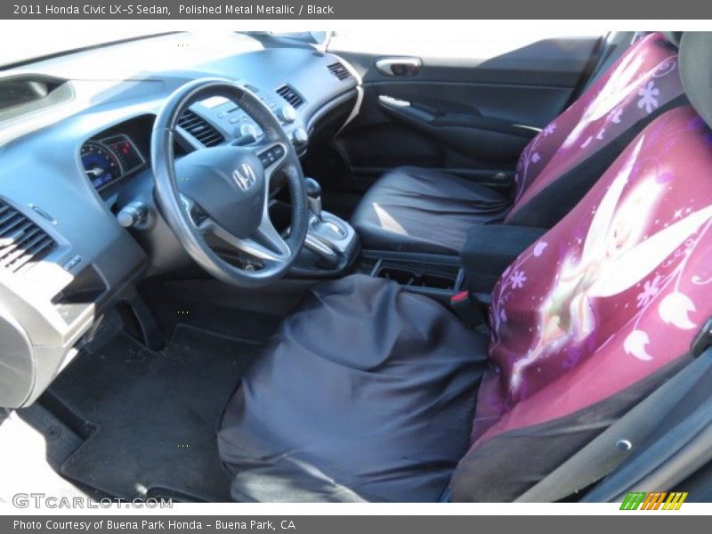 Polished Metal Metallic / Black 2011 Honda Civic LX-S Sedan