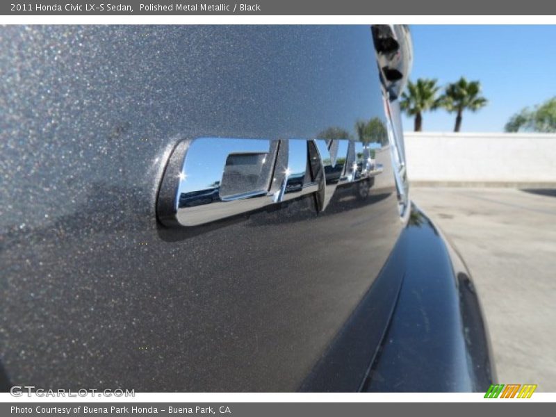 Polished Metal Metallic / Black 2011 Honda Civic LX-S Sedan