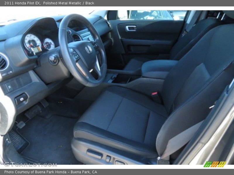 Polished Metal Metallic / Black 2011 Honda Pilot EX