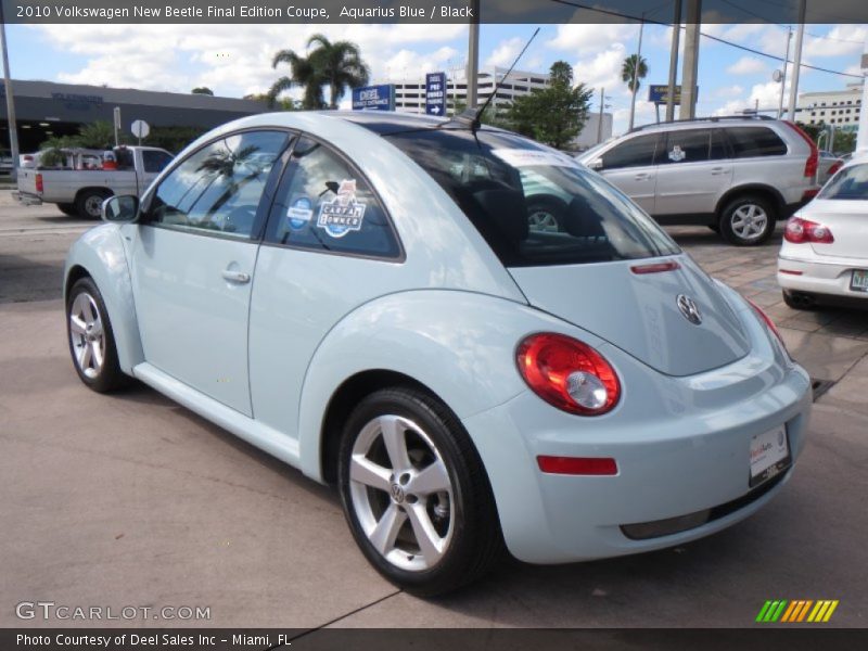 Aquarius Blue / Black 2010 Volkswagen New Beetle Final Edition Coupe