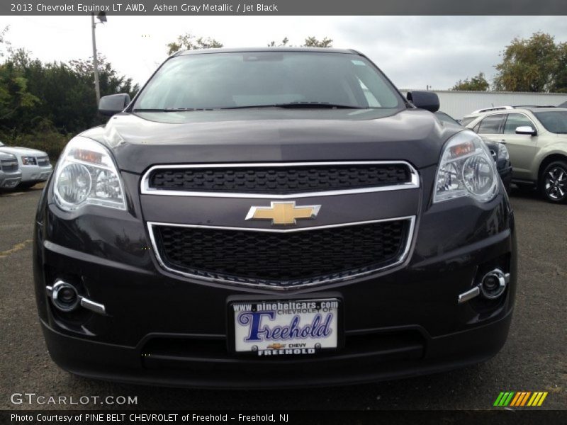 Ashen Gray Metallic / Jet Black 2013 Chevrolet Equinox LT AWD
