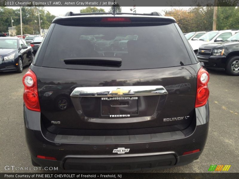 Ashen Gray Metallic / Jet Black 2013 Chevrolet Equinox LT AWD
