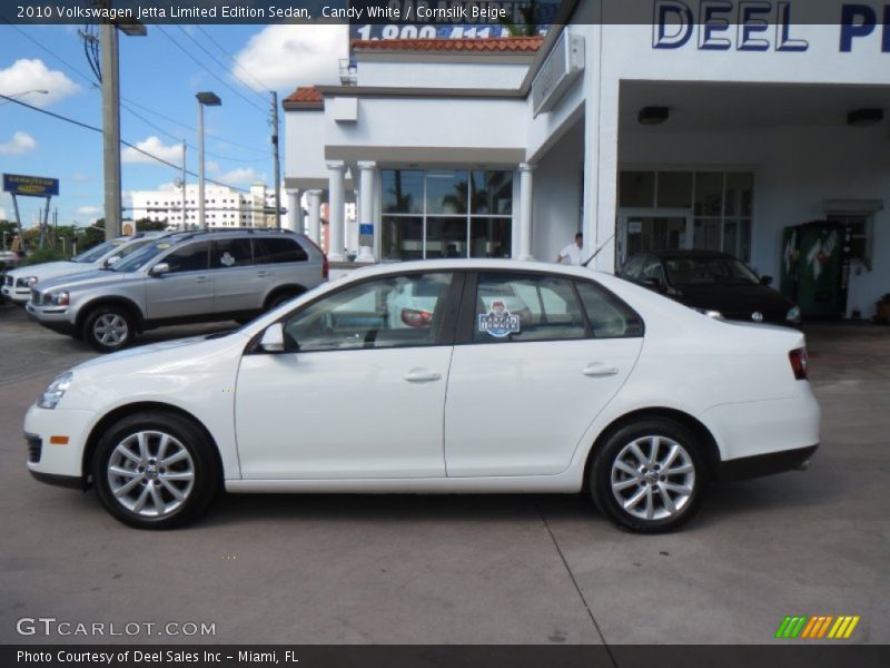 Candy White / Cornsilk Beige 2010 Volkswagen Jetta Limited Edition Sedan