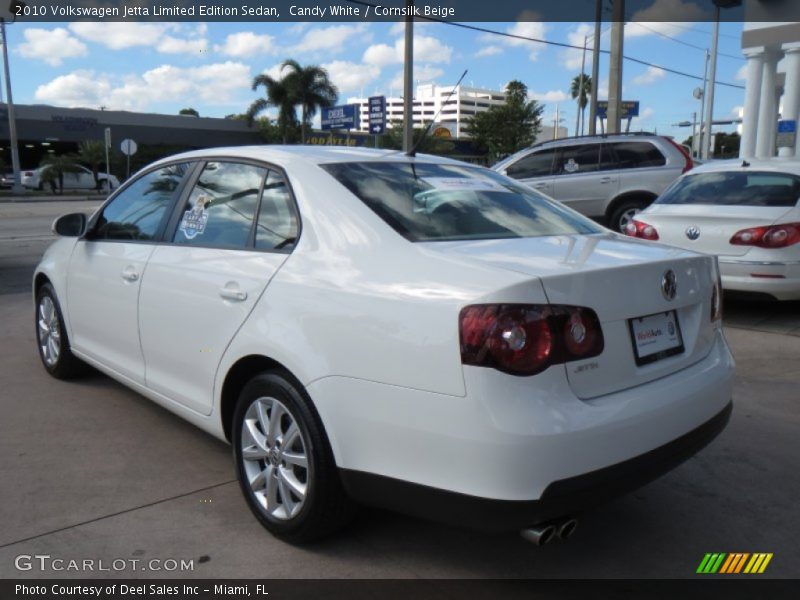 Candy White / Cornsilk Beige 2010 Volkswagen Jetta Limited Edition Sedan
