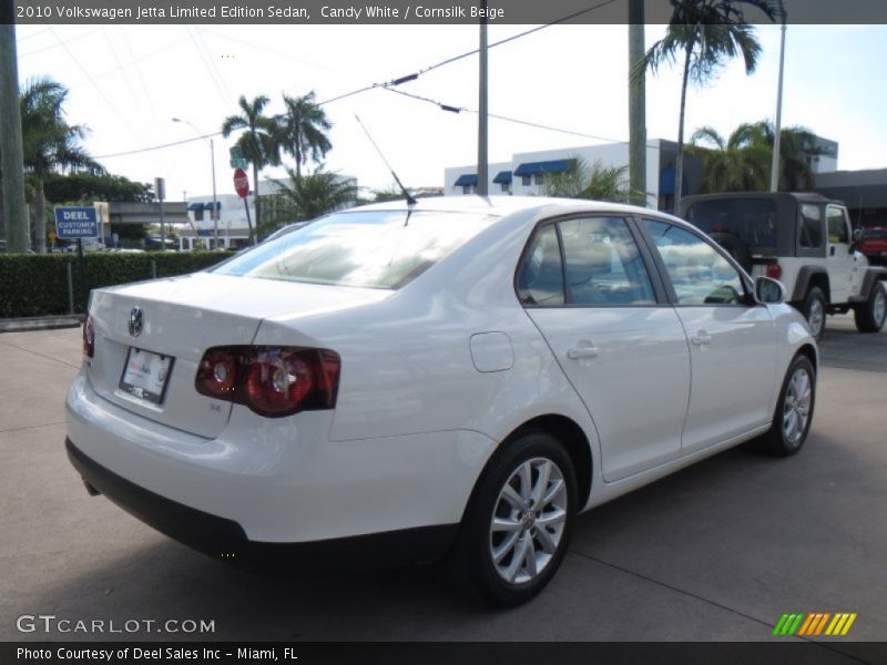 Candy White / Cornsilk Beige 2010 Volkswagen Jetta Limited Edition Sedan