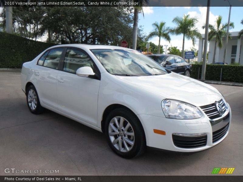 Candy White / Cornsilk Beige 2010 Volkswagen Jetta Limited Edition Sedan