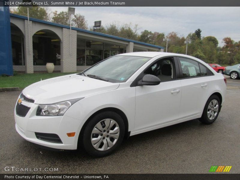 Summit White / Jet Black/Medium Titanium 2014 Chevrolet Cruze LS