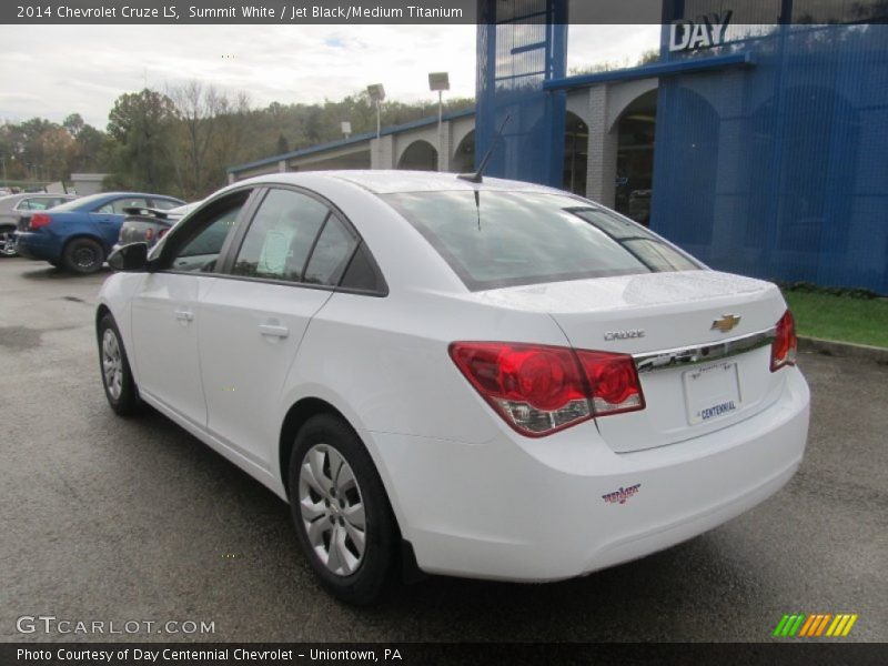 Summit White / Jet Black/Medium Titanium 2014 Chevrolet Cruze LS