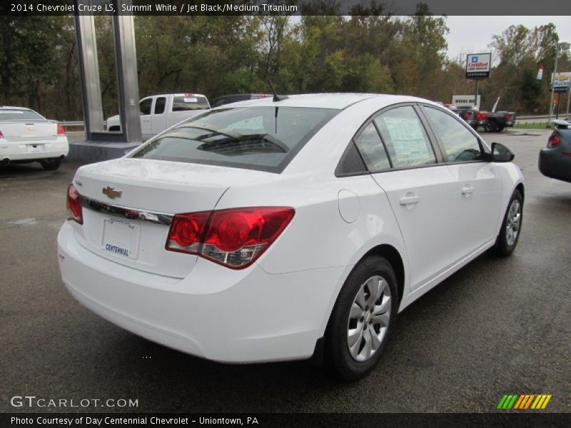 Summit White / Jet Black/Medium Titanium 2014 Chevrolet Cruze LS