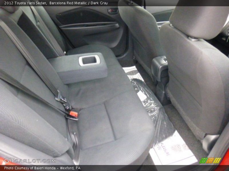 Barcelona Red Metallic / Dark Gray 2012 Toyota Yaris Sedan