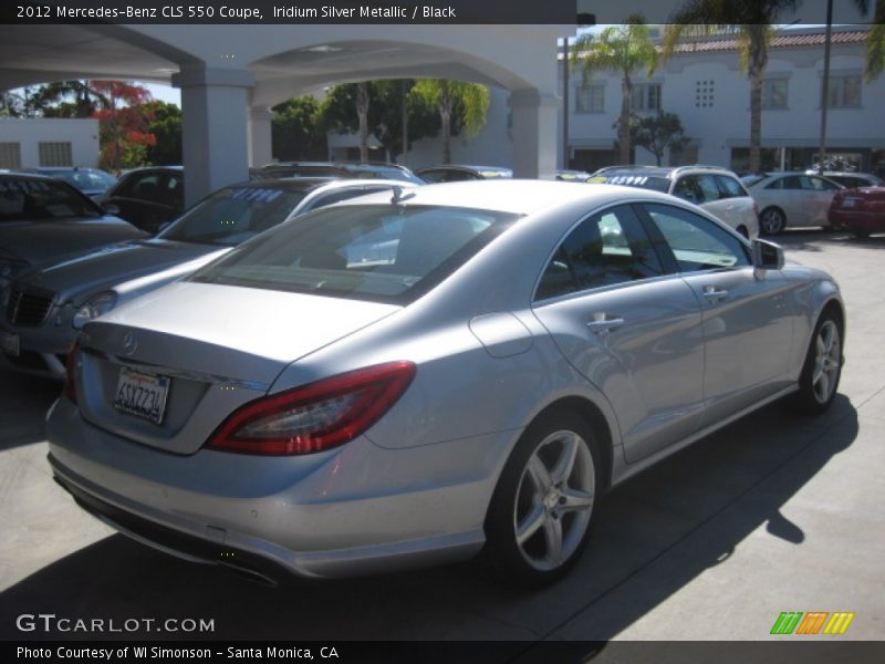 Iridium Silver Metallic / Black 2012 Mercedes-Benz CLS 550 Coupe