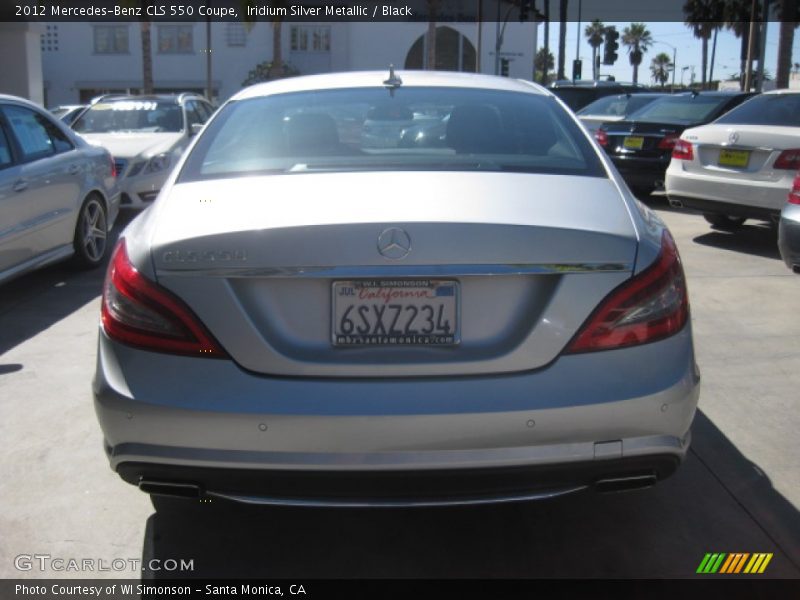 Iridium Silver Metallic / Black 2012 Mercedes-Benz CLS 550 Coupe