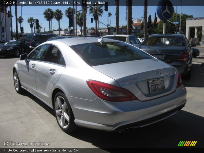 Iridium Silver Metallic / Black 2012 Mercedes-Benz CLS 550 Coupe