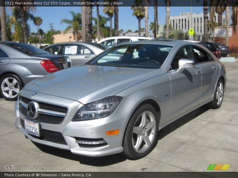 Iridium Silver Metallic / Black 2012 Mercedes-Benz CLS 550 Coupe