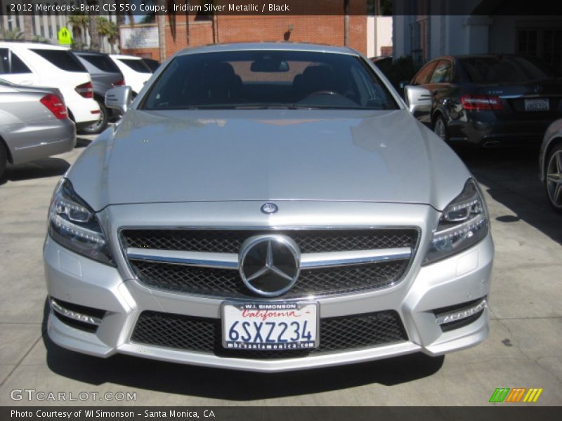 Iridium Silver Metallic / Black 2012 Mercedes-Benz CLS 550 Coupe