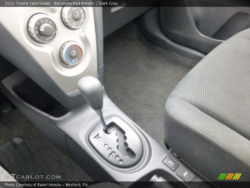 Barcelona Red Metallic / Dark Gray 2012 Toyota Yaris Sedan