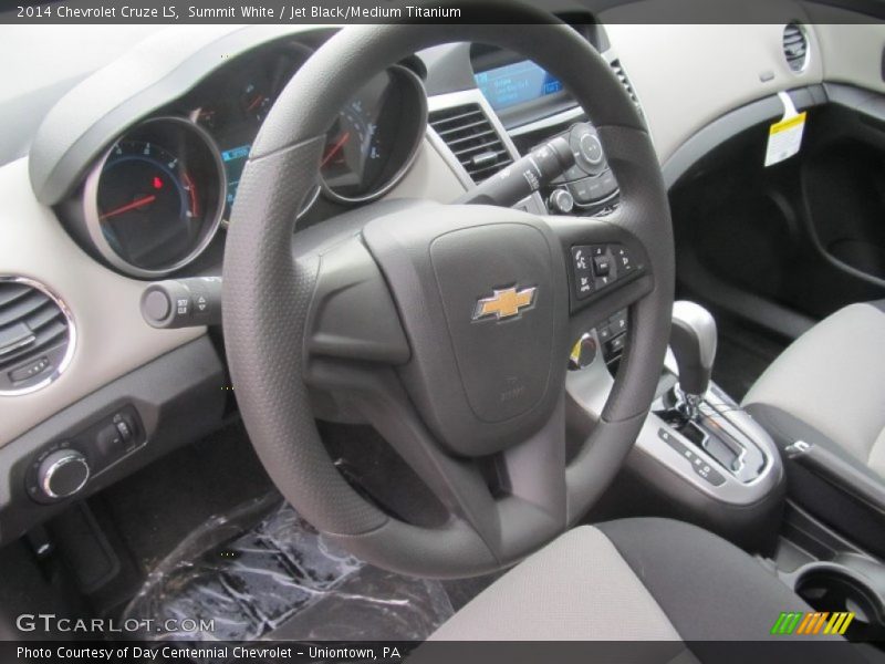 Summit White / Jet Black/Medium Titanium 2014 Chevrolet Cruze LS