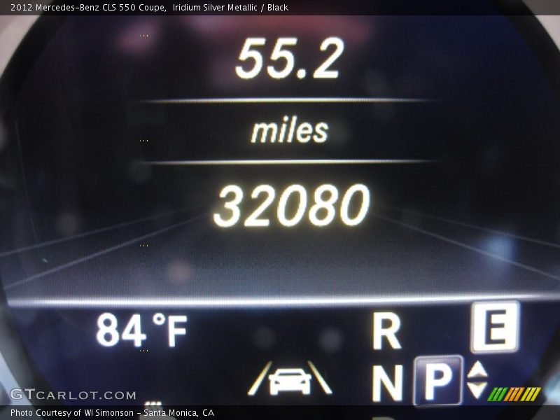Iridium Silver Metallic / Black 2012 Mercedes-Benz CLS 550 Coupe