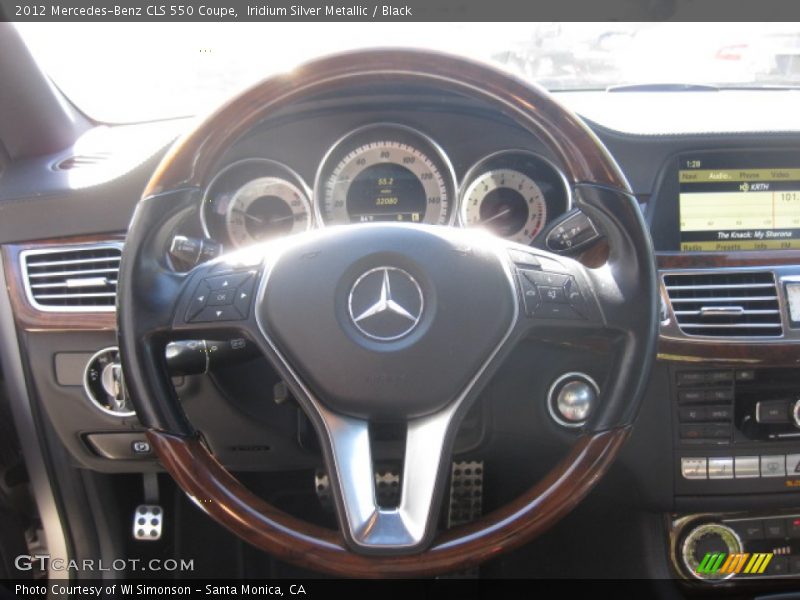 Iridium Silver Metallic / Black 2012 Mercedes-Benz CLS 550 Coupe