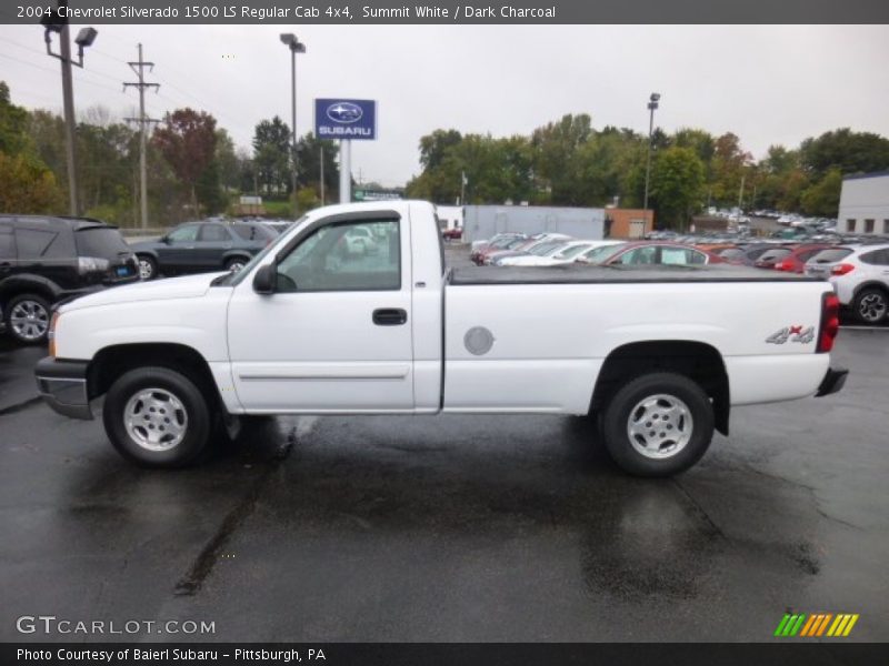 Summit White / Dark Charcoal 2004 Chevrolet Silverado 1500 LS Regular Cab 4x4