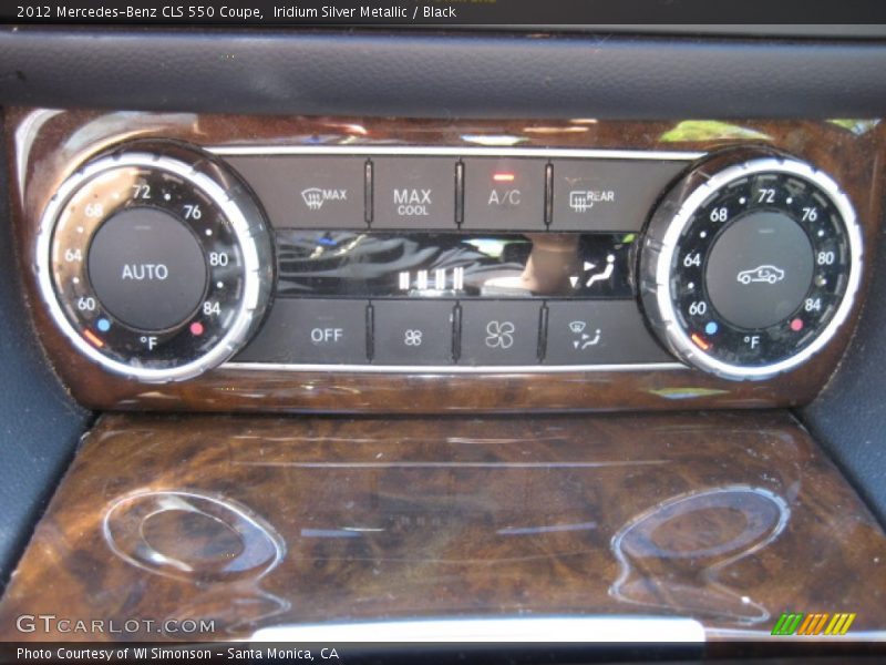 Iridium Silver Metallic / Black 2012 Mercedes-Benz CLS 550 Coupe