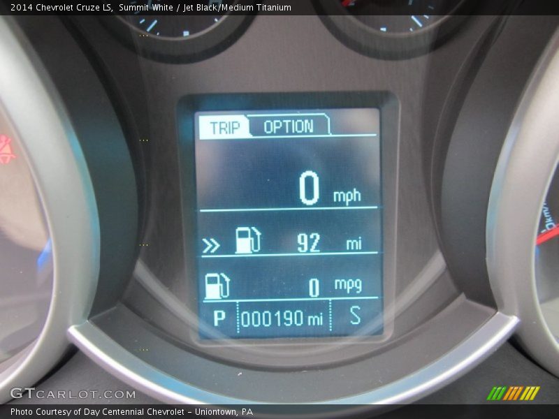 Summit White / Jet Black/Medium Titanium 2014 Chevrolet Cruze LS