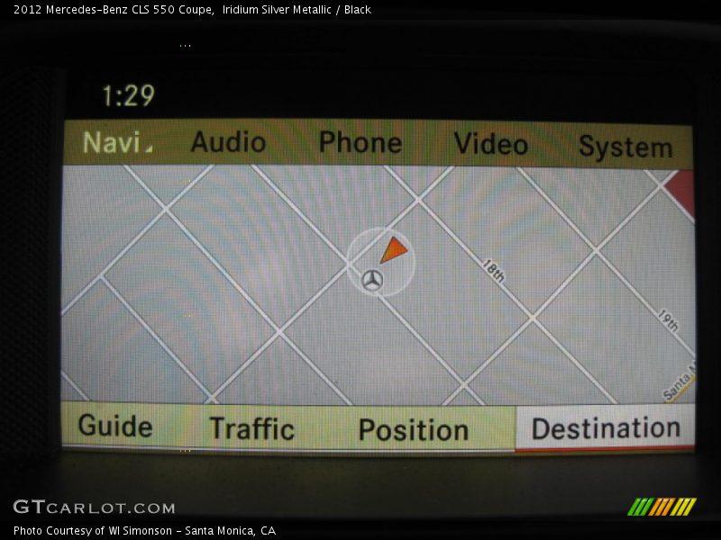 Iridium Silver Metallic / Black 2012 Mercedes-Benz CLS 550 Coupe
