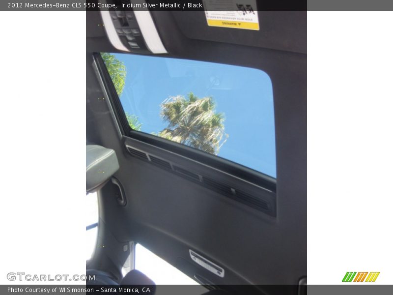 Iridium Silver Metallic / Black 2012 Mercedes-Benz CLS 550 Coupe
