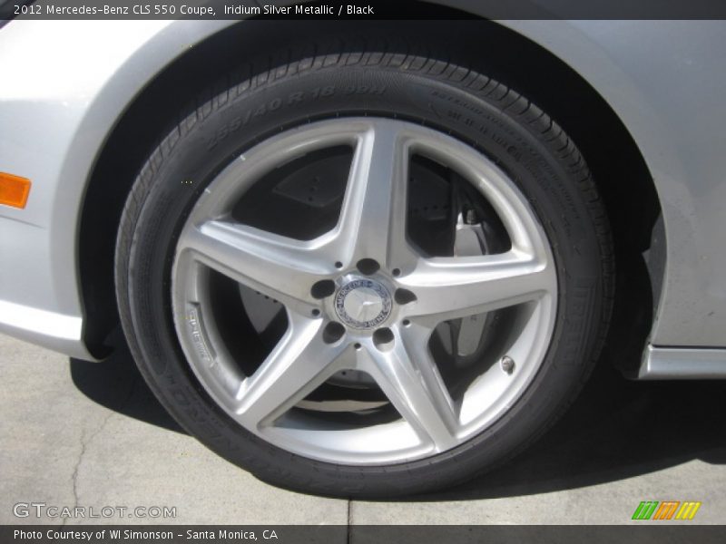 Iridium Silver Metallic / Black 2012 Mercedes-Benz CLS 550 Coupe