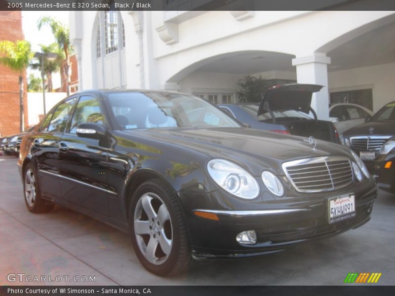 Black / Black 2005 Mercedes-Benz E 320 Sedan