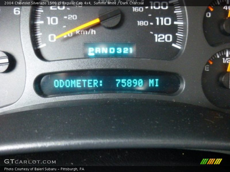 Summit White / Dark Charcoal 2004 Chevrolet Silverado 1500 LS Regular Cab 4x4