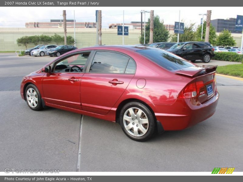 Tango Red Pearl / Ivory 2007 Honda Civic LX Sedan