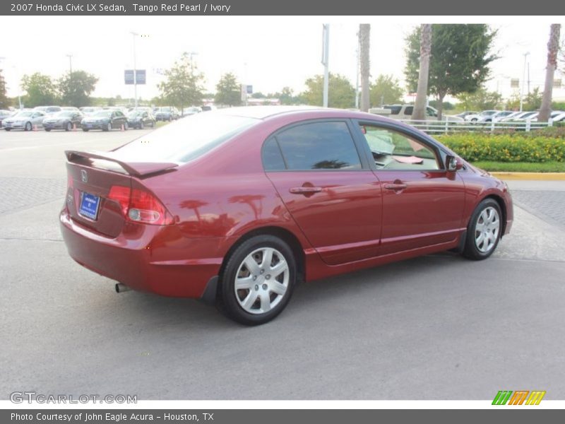 Tango Red Pearl / Ivory 2007 Honda Civic LX Sedan