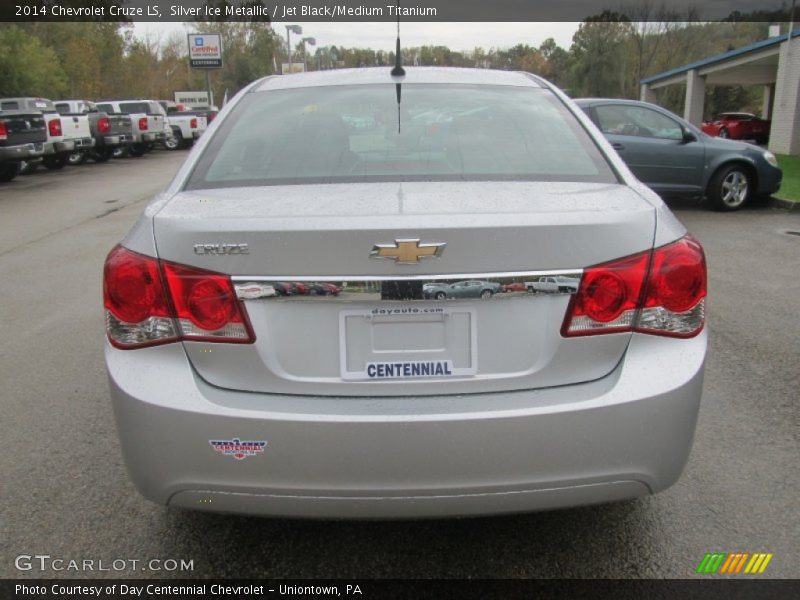 Silver Ice Metallic / Jet Black/Medium Titanium 2014 Chevrolet Cruze LS