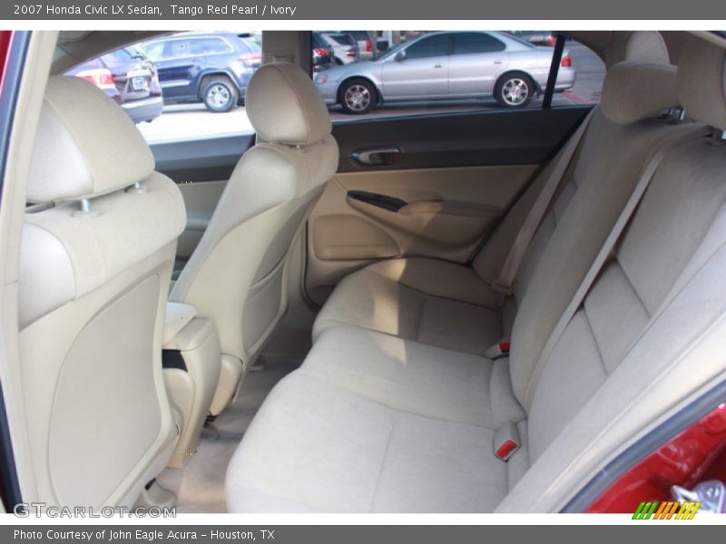 Tango Red Pearl / Ivory 2007 Honda Civic LX Sedan