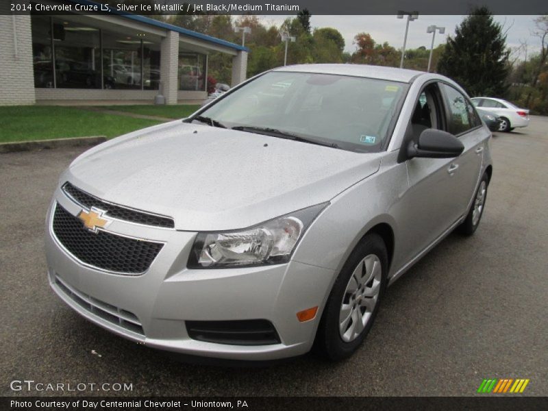 Silver Ice Metallic / Jet Black/Medium Titanium 2014 Chevrolet Cruze LS
