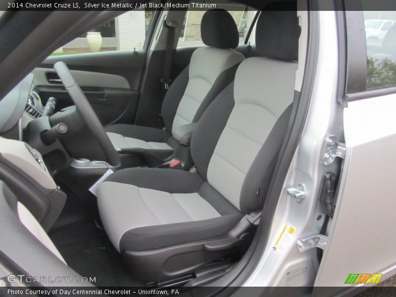 Silver Ice Metallic / Jet Black/Medium Titanium 2014 Chevrolet Cruze LS