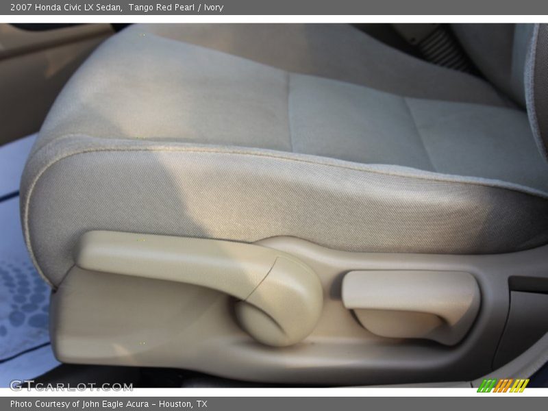 Tango Red Pearl / Ivory 2007 Honda Civic LX Sedan
