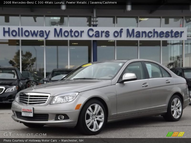 Pewter Metallic / Savanna/Cashmere 2008 Mercedes-Benz C 300 4Matic Luxury