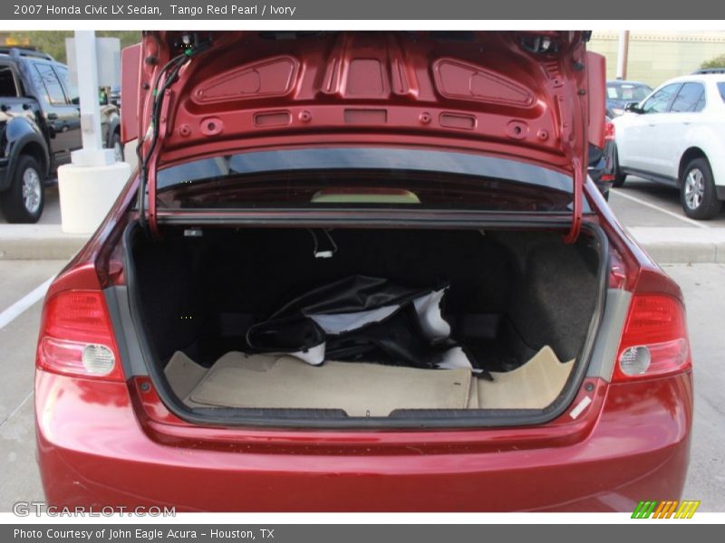 Tango Red Pearl / Ivory 2007 Honda Civic LX Sedan