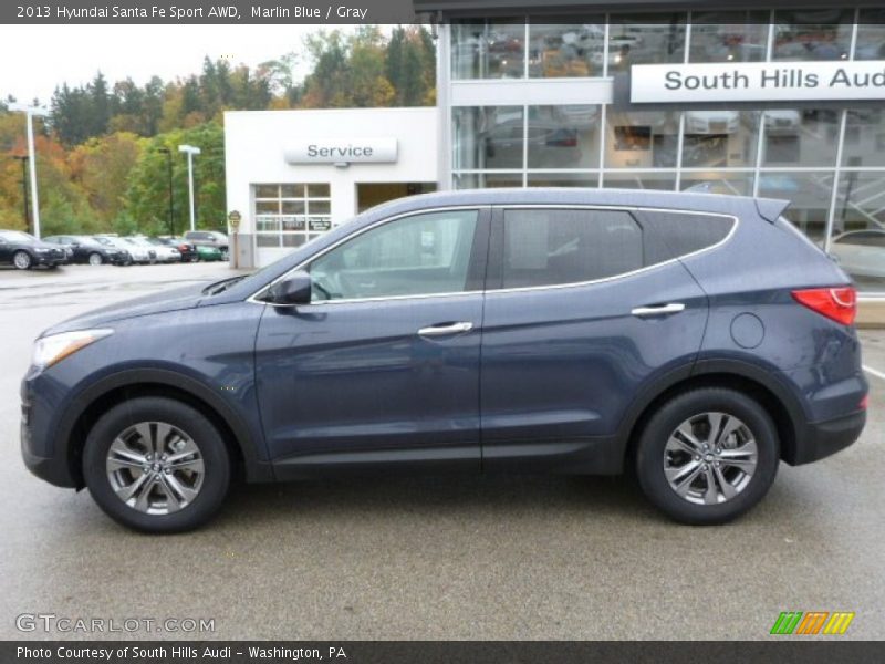 Marlin Blue / Gray 2013 Hyundai Santa Fe Sport AWD